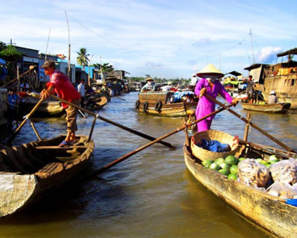 Tham Quan Chợ Nổi Cái Bè 01 Ngày
